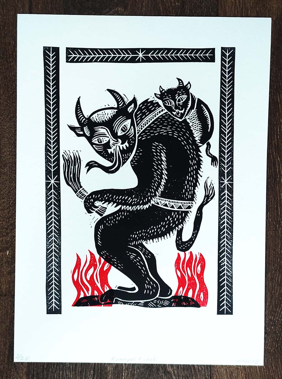 krampus and child mimi butler