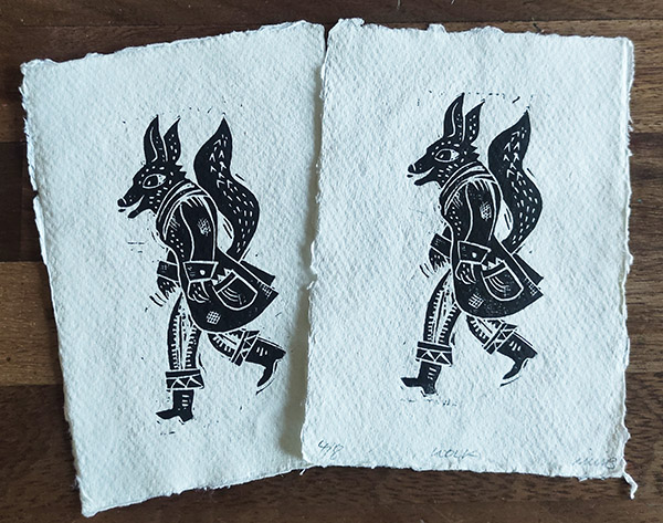 wolf print by mimi butler