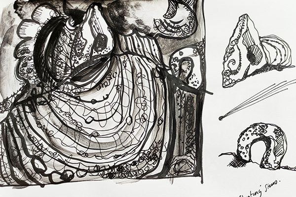 charroux drawings shooting stars